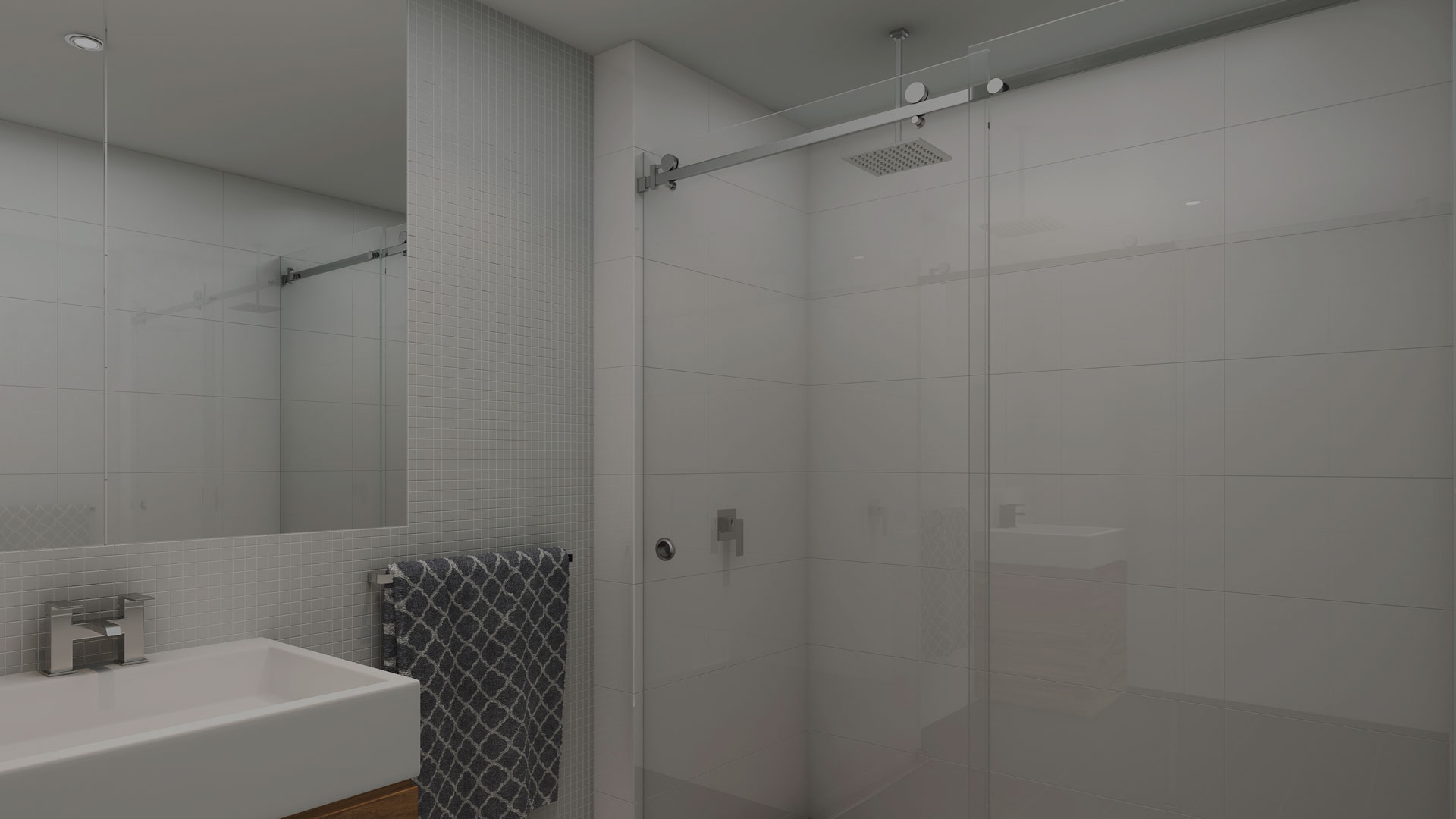 frameless sliding shower door