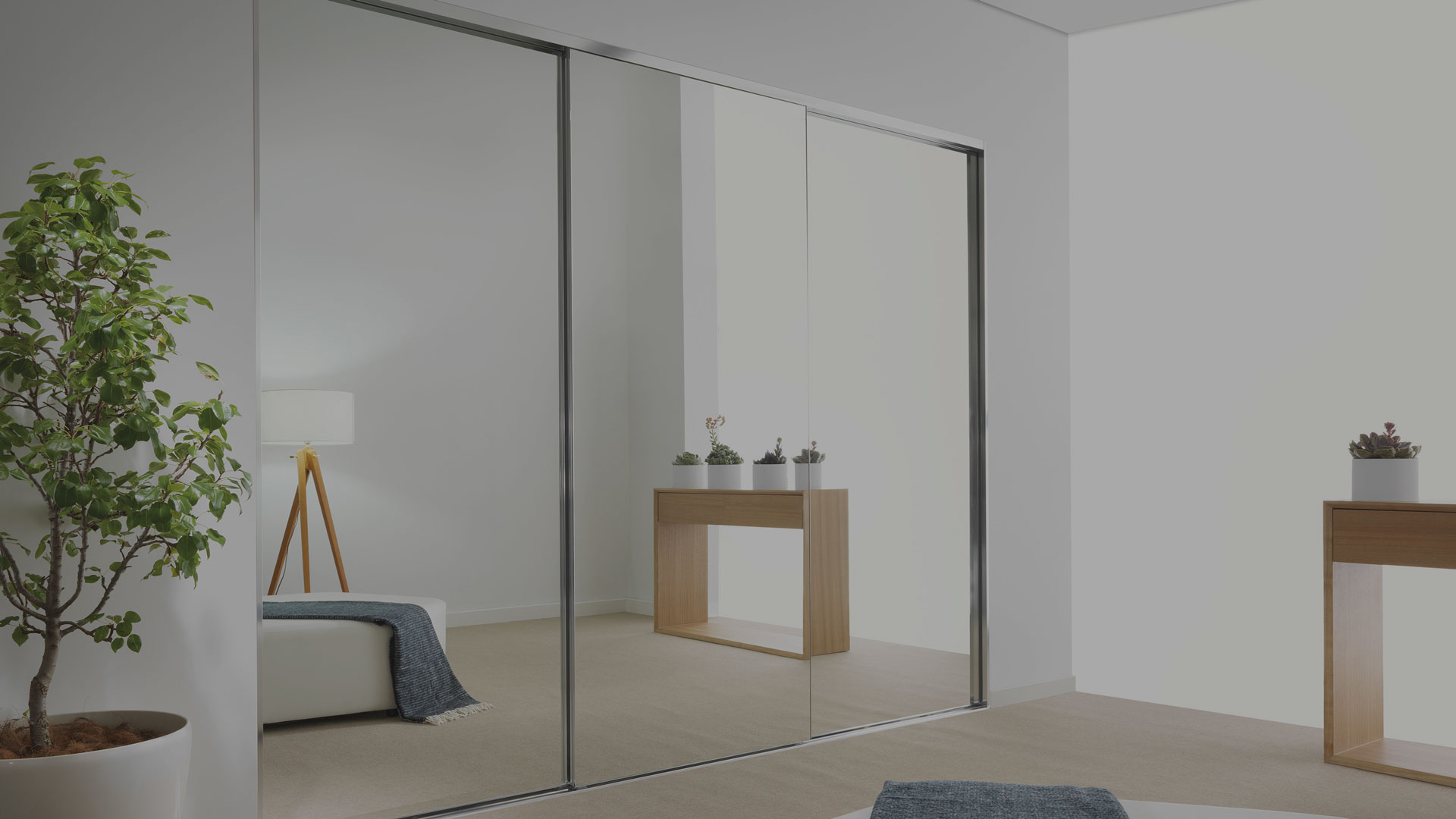 Deco edge wardrobe door system